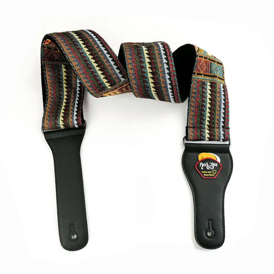 New High Quality Cotton Guitar Strap Acoustic Guitar Strap Electric Bass Guitar Strap Adjustable Length Widen 6.2 Cm