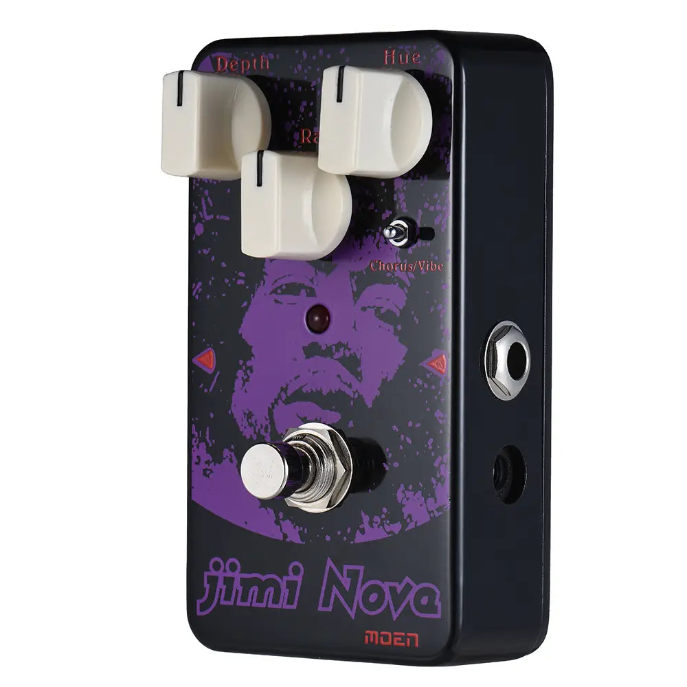 MOEN AM-VB Jimi Nova Chorus/ Vibration Guitar Effect Pedal True Bypass Full Metal Shell