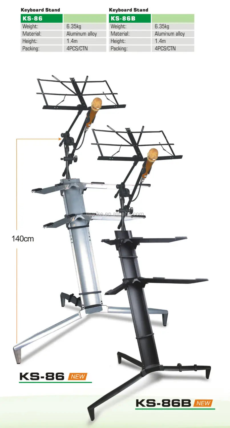 Multiduty Stand KS-86B Black Plane Keyboard Stand