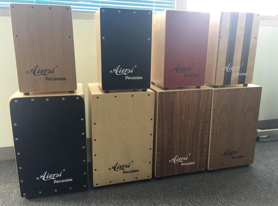 Wholesale Price Custom China Made Professional Wooden Cajon Hand Box Drum Set Percussion Musical Instrument for Sale