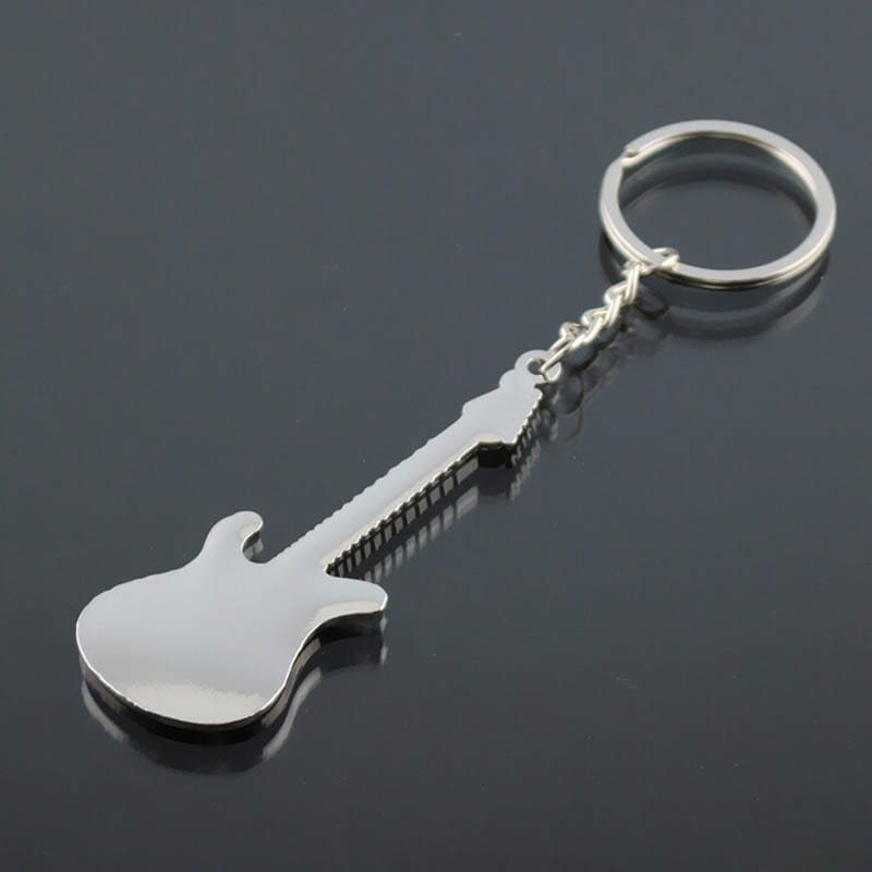 New Design Classic Guitar Keychain Car Key Chain Key Ring Musical Instruments pendant For Man Women Gift wholesale 17079
