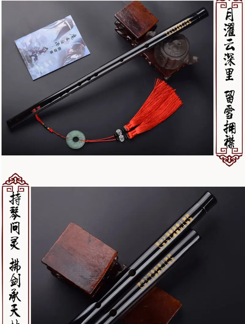 in stock Mo Dao Zu Shi Cosplay accessories Wei Wuxian Flute Chinese dizi Transversal Flauta Traditional Musical Instruments