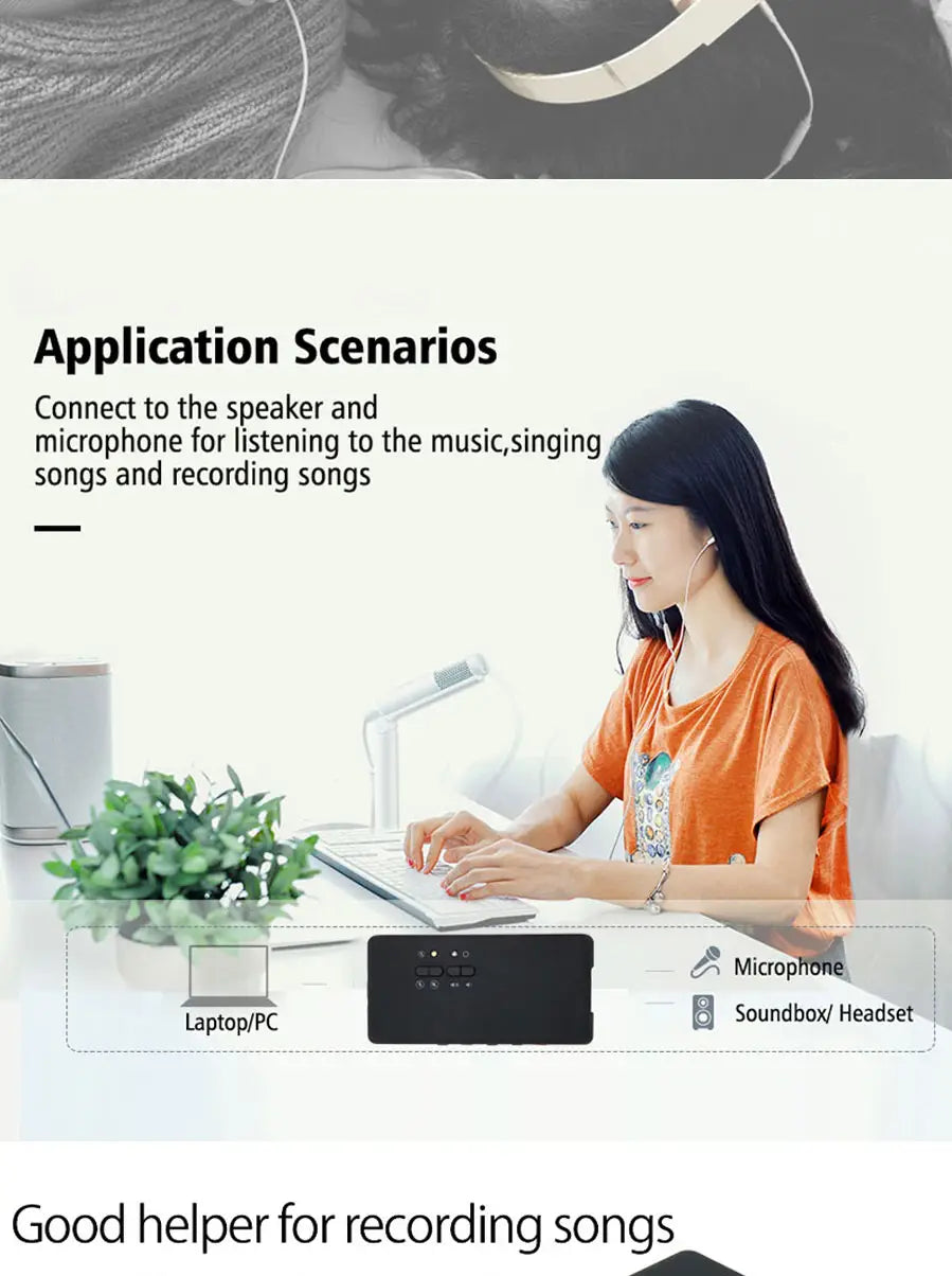 Urgrico external Sound Card with SPDIF & USB Extension Cable remoted wake-up studio record USB 7.1 Sound card for PC computer