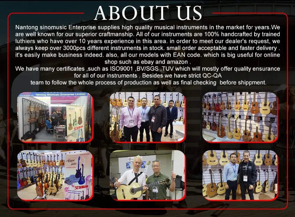 Aiersi Brand Koa Pili Koko All Solid Koa Body Concert Ukulele Professional Handmade Ukelele Hawaii Style Guitar Custom Logo