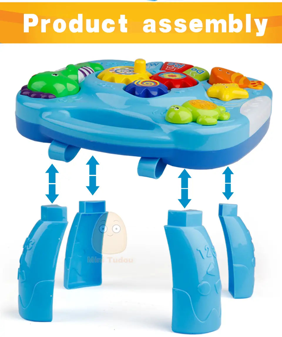 Music Table Baby Toys Learning Machine Educational Toy Music Learning Table Toy Musical Instrument for Toddler 6 months+