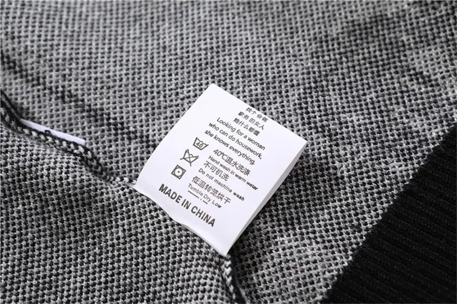 FGKKS Mens Hip Hop Streetwear Harajuku Sweater Vintage Japanese Style Anime Girl Knitted 2022 Cotton Pullover Sweaters Male