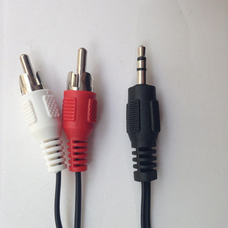 1m 3.3ft Audio Cable 3.5-Jack to 2 RCA male to male 2RCA to 3.5mm AUX Stereo Audio Car Cable Splitter