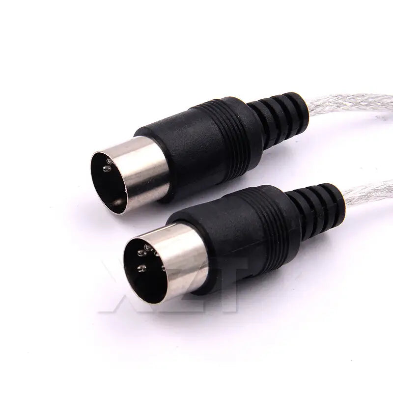 USB Cable IN-OUT MIDI Converter for PC to Electronic Organ Music Audio Keyboard with LED Adapter Cord for Computer Windows 7