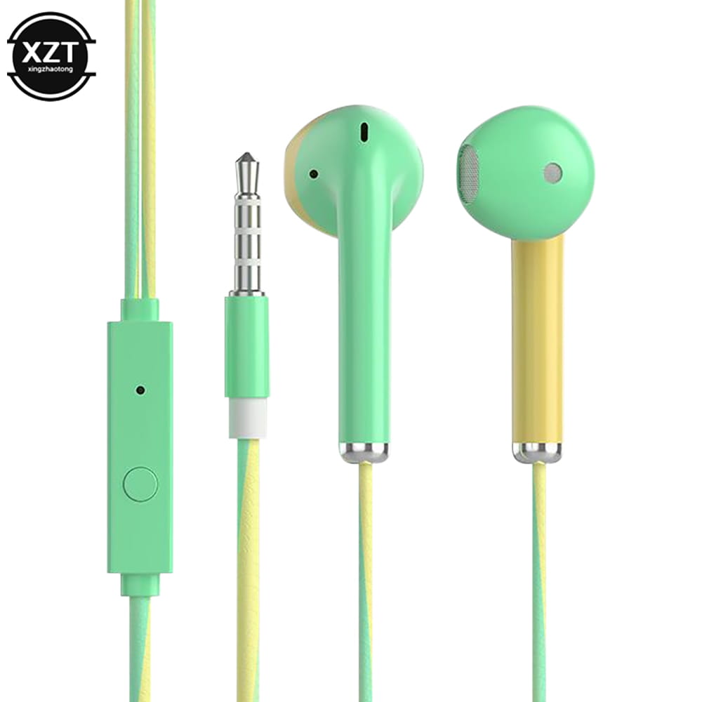 U24 Wire Stereo Earphone 3.5MM IN-Ear Headphone Running Music Game Earphone Noise Cancel For Mobile Phone PC PAD Laptop With Mic