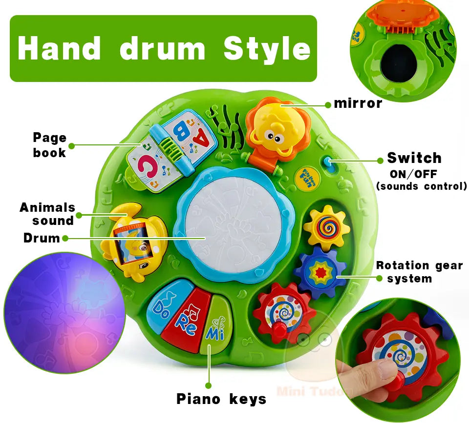Music Table Baby Toys Learning Machine Educational Toy Music Learning Table Toy Musical Instrument for Toddler 6 months+