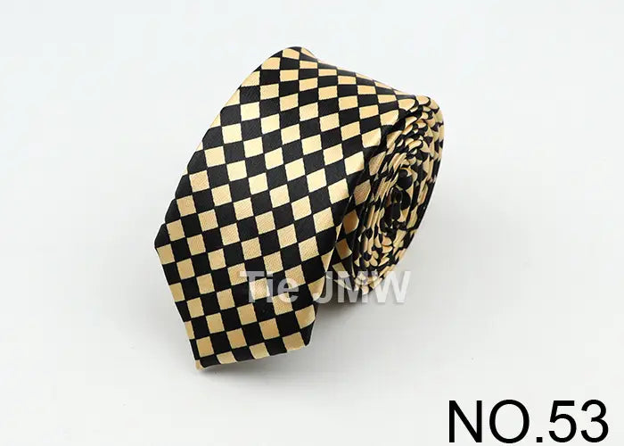 Classic Fashion Men’s Skinny Tie Colorful Musical Notes Printed Piano Guitar Polyester 5cm Width Necktie Party Gift Accessory