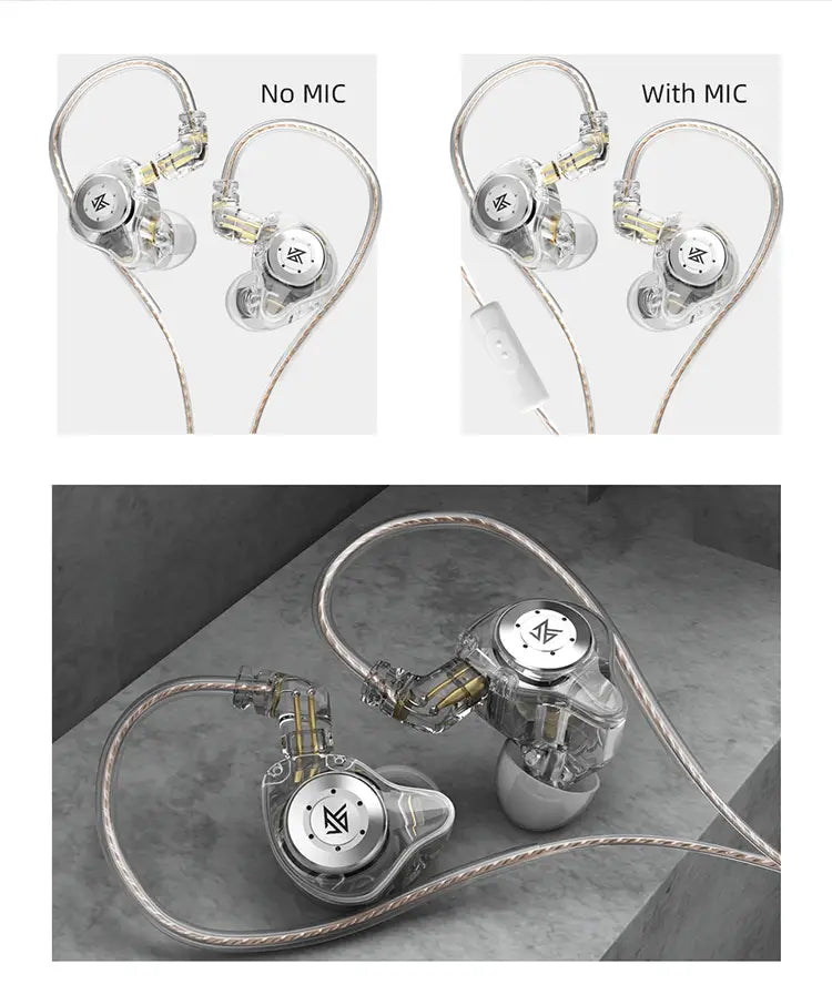 KZ EDX PRO In Ear Earphones Dynamic Earphones HIFI Music Sport Earbuds Sport Noise Cancelling Headset KZ EDX PRO DQ6 ZS10PRO MT1