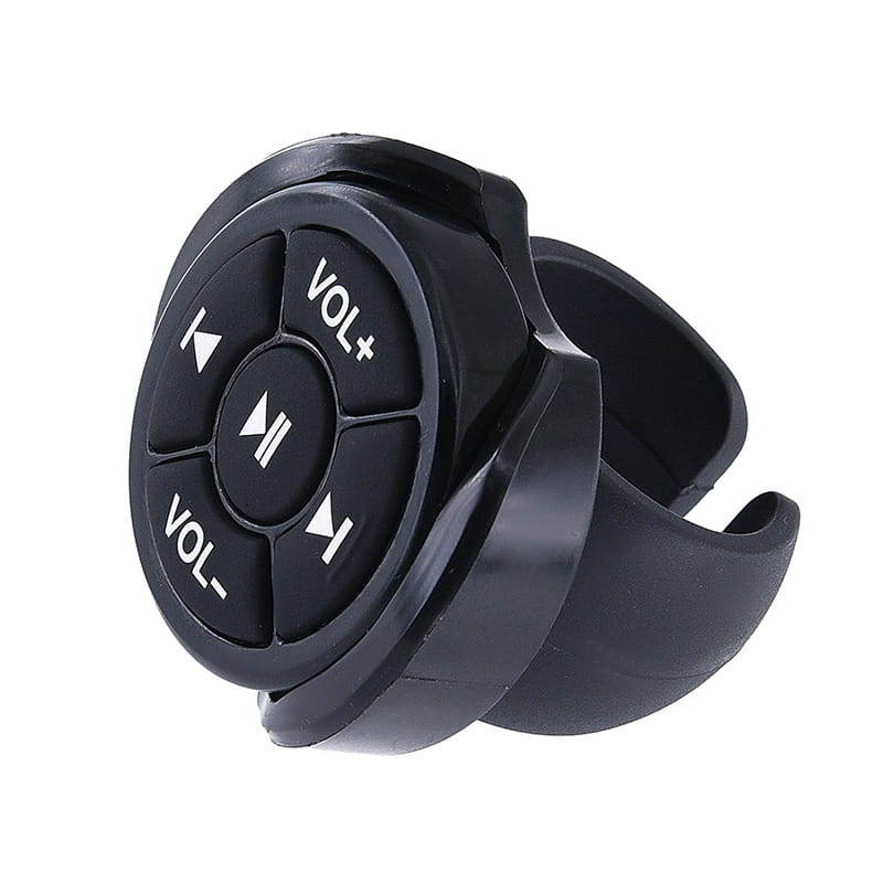 Wireless Bluetooth Media Button Remote Controller Car Motorcycle Bike Steering Wheel MP3 Music Play For IOS Android Phone Tablet