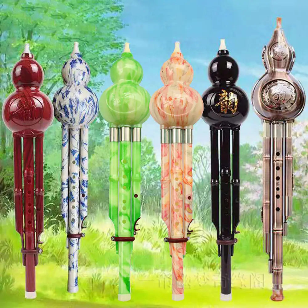 Chinese Handmade Hulusi Ethnic Beginner’S Musical Instrument Seven-Hole Cucurbit C Tune Lower B Tune For Beginner Music Lovers