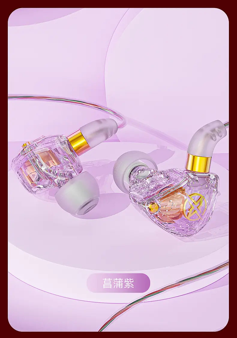 X6 3.5mm Wired Earphone Bass HiFi Headphones Stereo Girl Gift Music Earphones Musician Headset Gamer Earbuds for Huawei