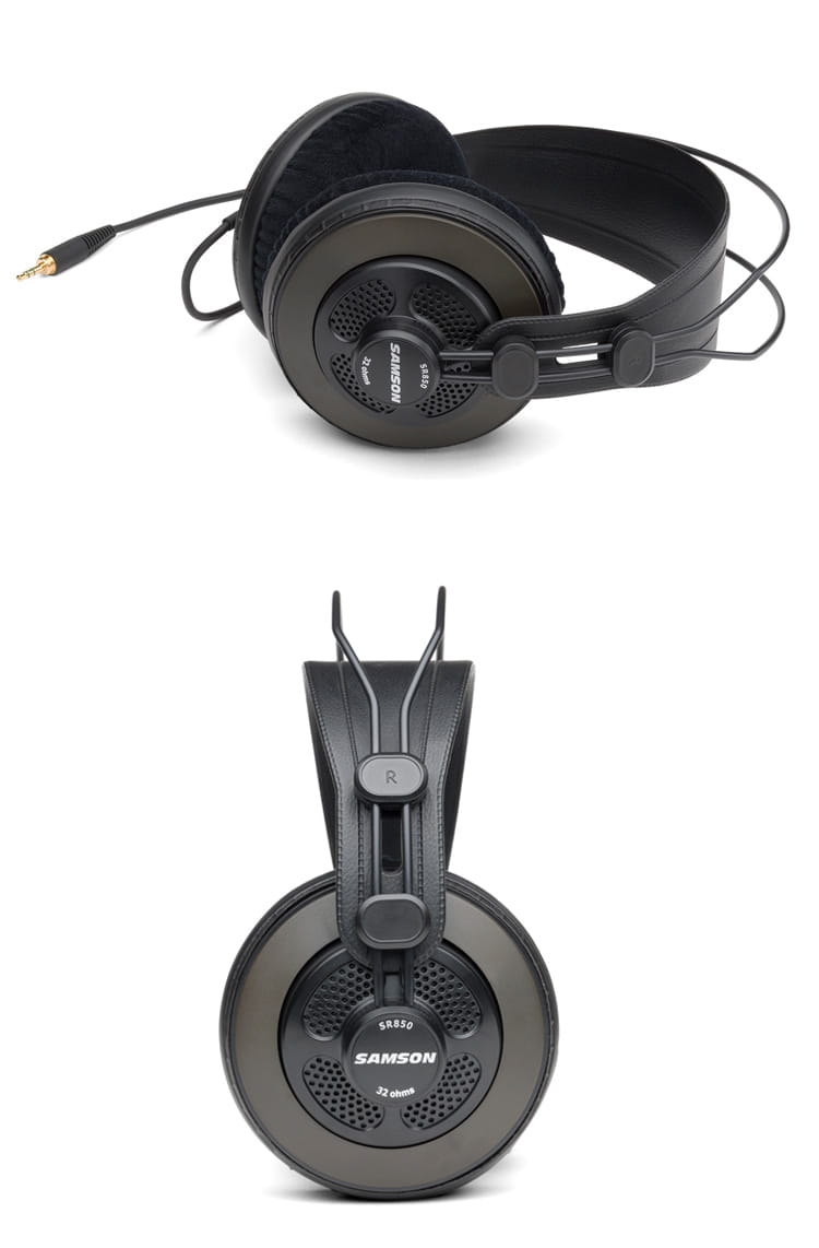 Samson SR850 Professional studio reference headphones with 10Hz-30kHz frequency response,with leather earcup,without retail box