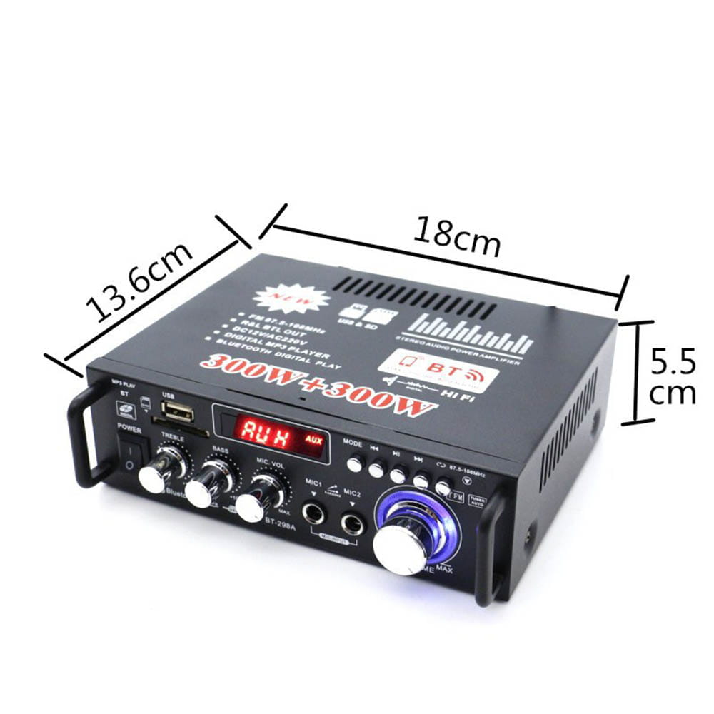 Home Amplifiers Audio 600w Bluetooth-compatible Subwoofer Theater Sound System Amplifier Mini Amplifier Professional RC Control