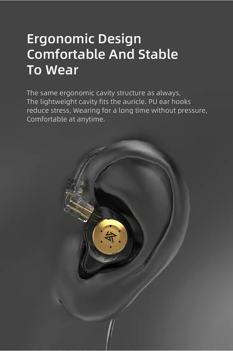 KZ EDX PRO In Ear Earphones Dynamic Earphones HIFI Music Sport Earbuds Sport Noise Cancelling Headset KZ EDX PRO DQ6 ZS10PRO MT1