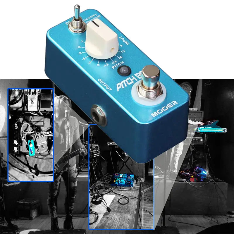 Mooer Mps1 Pitch Box - Polyphonic Pitch Shifter/harmonizer Pedal for Guitar/bass Whammy-Style Effects Analog Dry-Through