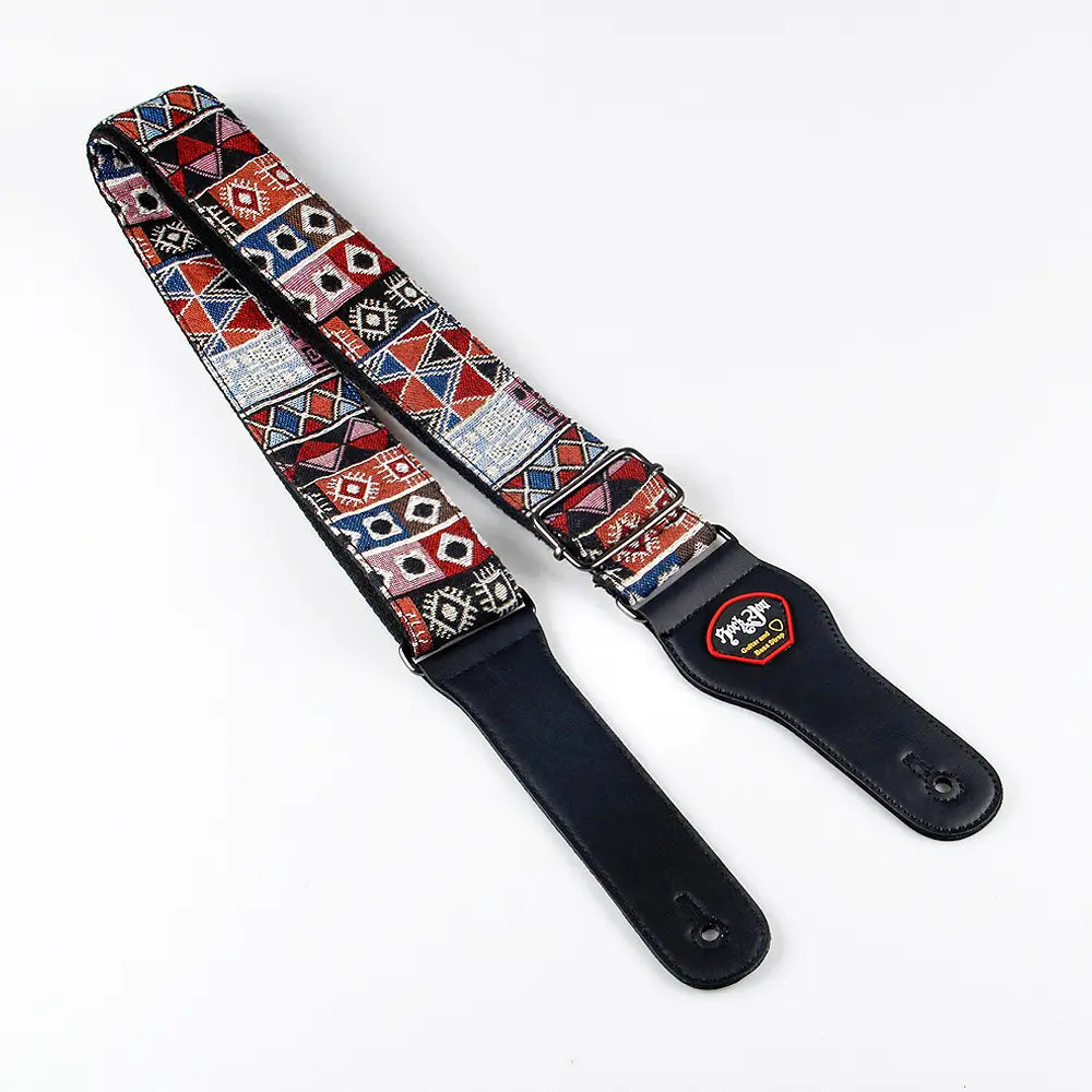 New High Quality Cotton Guitar Strap Acoustic Guitar Strap Electric Bass Guitar Strap Adjustable Length Widen 6.2 Cm