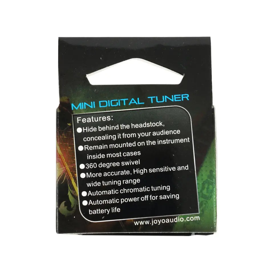 JT-306 Mini Guitar Tuner Digital LCD Clip On Tuner for Electric Acoustic Classic Guitar Chromatic Guitar Bass