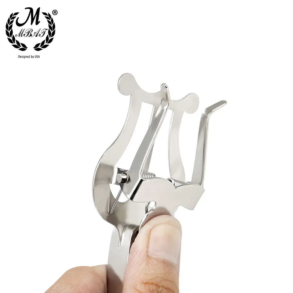 M MBAT Trumpet Clip Music Stand Clamp On Sheet Durable Metal Lightweight Brass Instrument Trombone Folder Universal Accessories