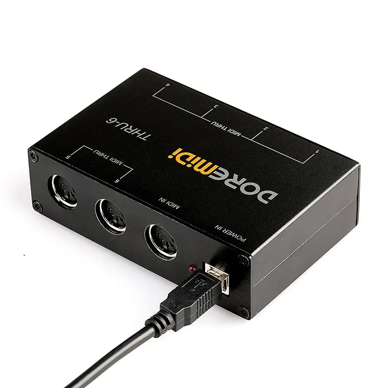 DOREMiDi MIDI THRU 6 Thru Box Controller 1 Input 6 Output Standard MIDI Five-pin Interface