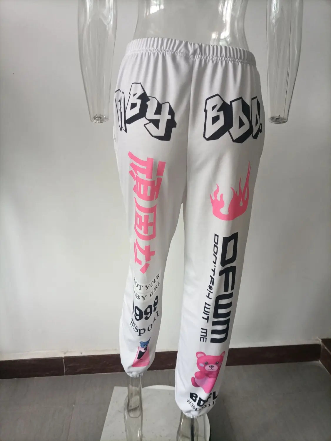 2025 New Summer Hip-hop Graphic Sweatpants Women’s Jogger Trousers Harajuku High Waist Loose Casual Pants Sweatpants Women