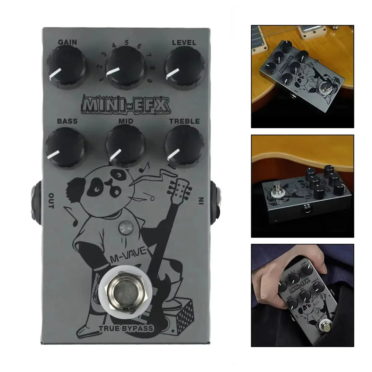 M-VAVE MINI-EFX Guitar Multi-Effect Pedal with Distortion Overdrive Three-Band EQ True Bypass