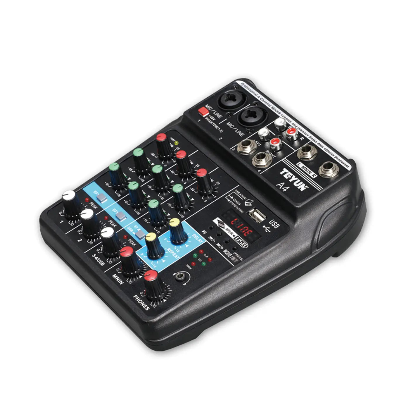 Professional 8-6-4 channel digital mixer sound card microphone mobile phone live broadcast computer recording DJ audio equipment