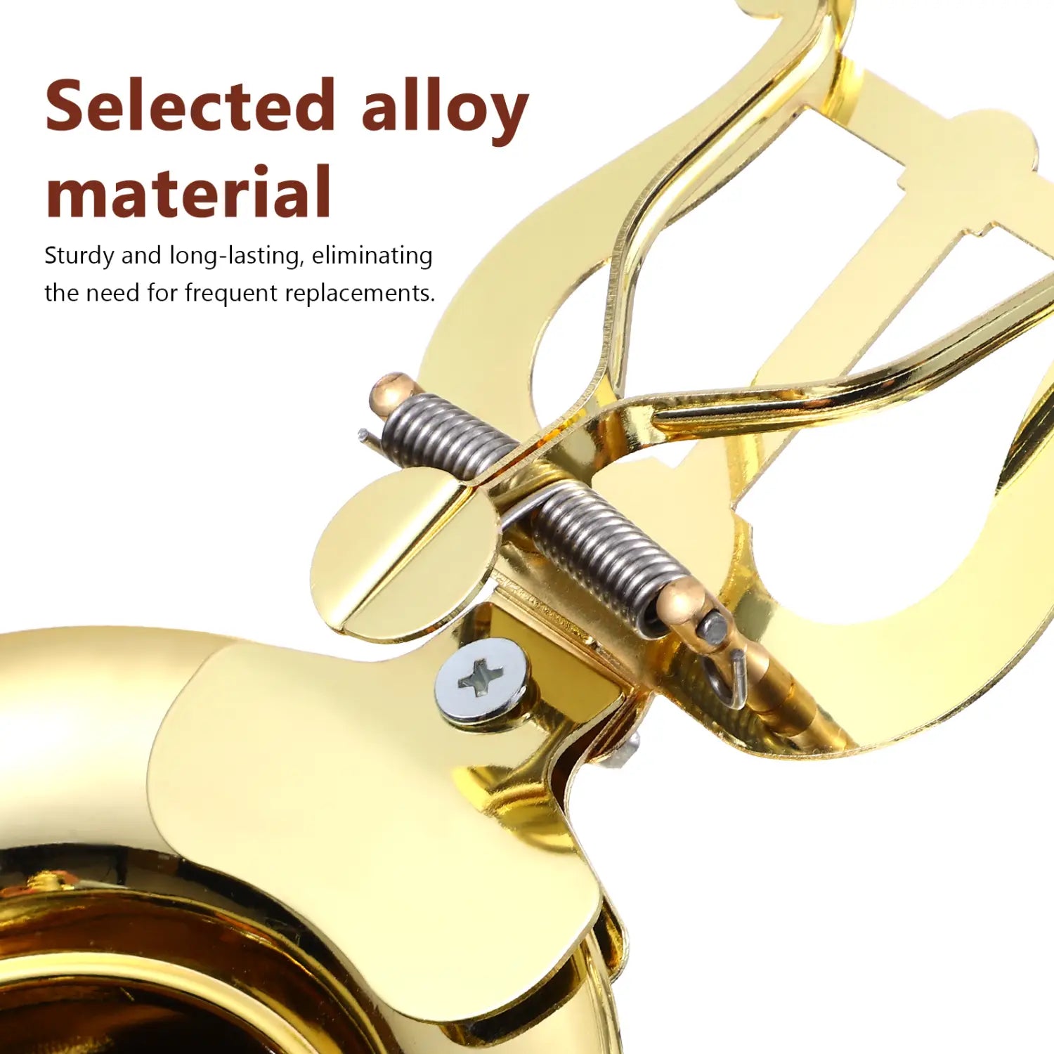 Golden Trombone Marching Music Holder Musical Instruments Lyre Stand Folder For Band Clip-on Alloy Clarinet Metal