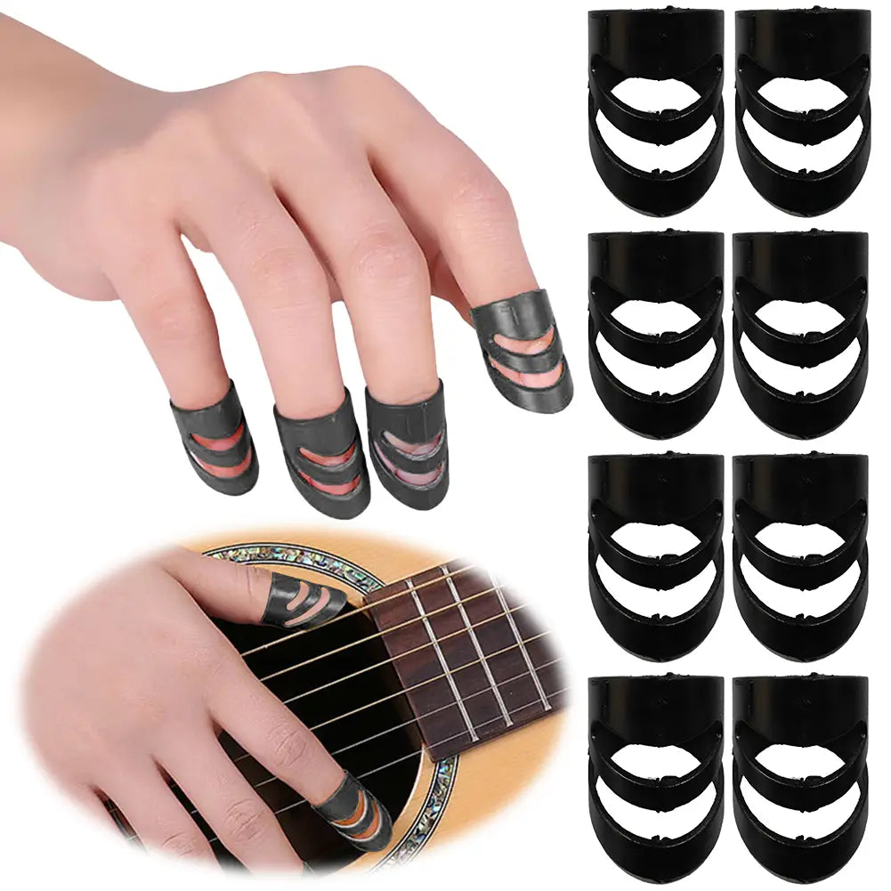 8Pcs Alaska Picks Plectrums S M L XL Stringed Instrument Finger Picks Guitar Finger Covers for Acoustic Electric Guitar