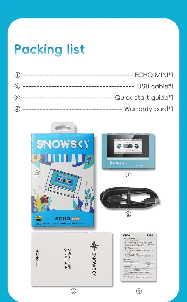 New Hot Sale FiiO SnowSky Echo Mini HiFi Bluetooth MP3 Walkman Pure Music Player 15Hours Playback 3.5mm 4.4mm Headphones Output