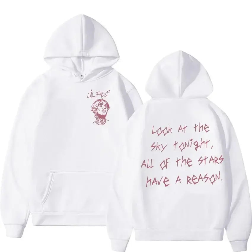 Rapper Lil Peep Tour men’s concert hooded sweatshirt hip-hop fashion hoodie casual long sleeved gothic streetwear hooded
