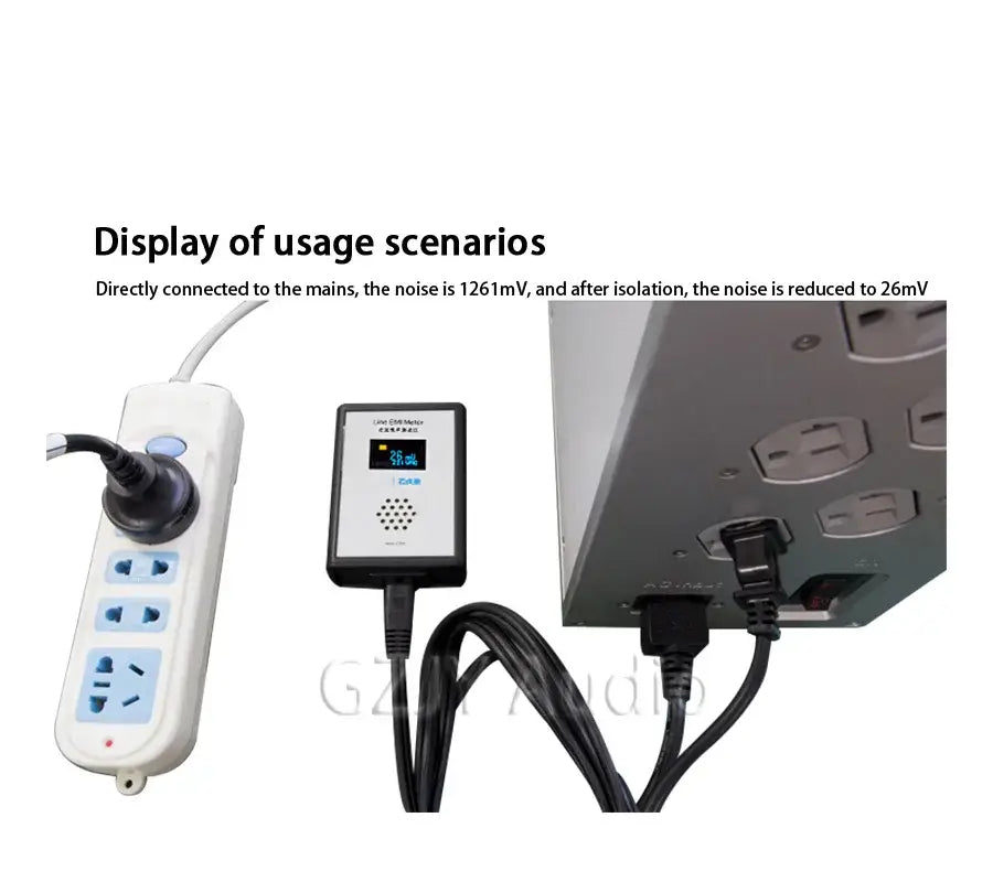 LHY NEW OLED Display Mains Noise Tester EMI Measuring Instrument Broadband AC Power Supply Ripple Analyzer line EMI meter