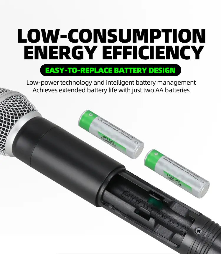 Professional wireless microphone 4-channel UHF karaoke singing home entertainment performance dynamic handheld microphone