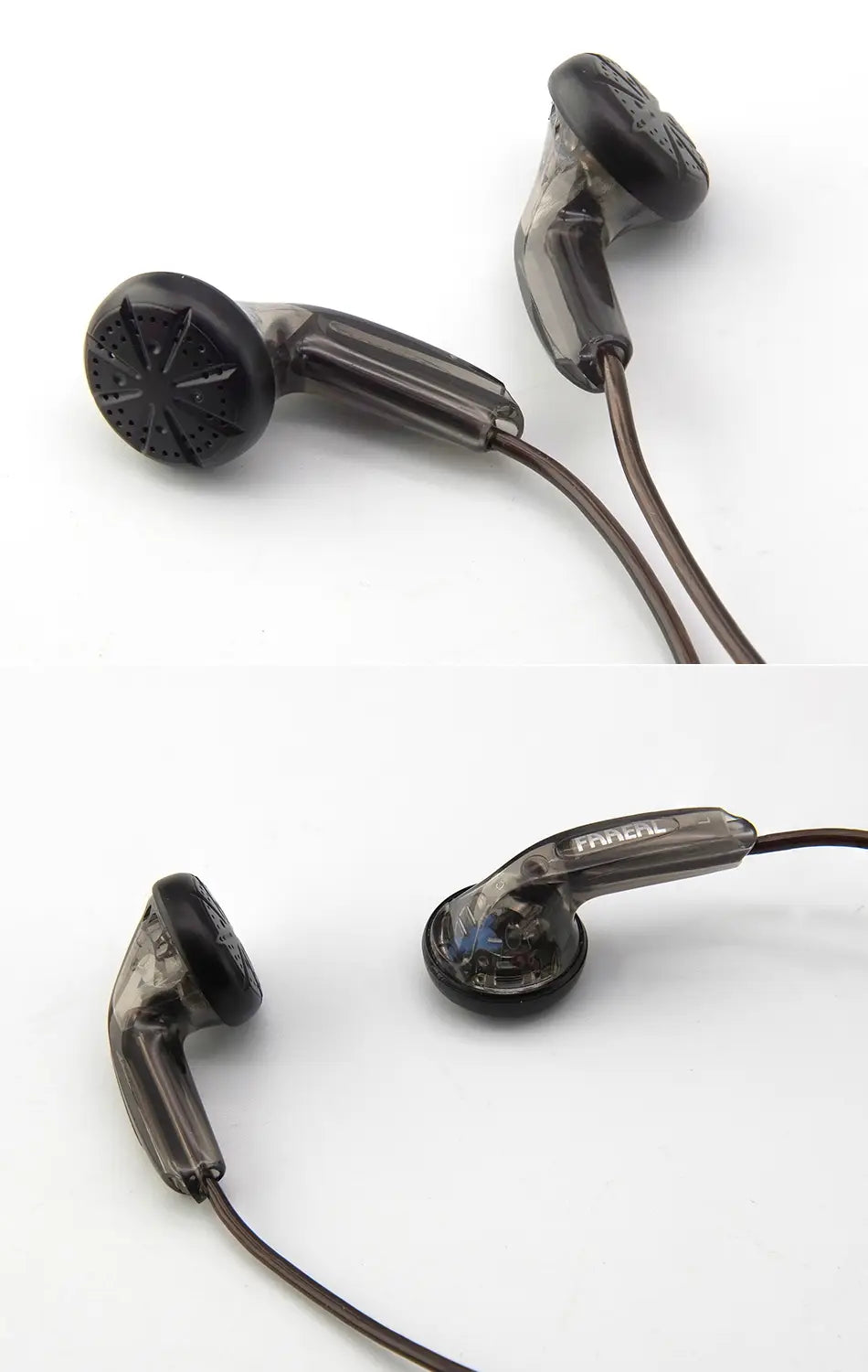 FAAEAL Rosemary Flat Head Earbuds 3.5mm Standard/4.4mm 2.5mm TRRS Balanced Earphones 150ohms HiFi Bass Music Headphones Headsets