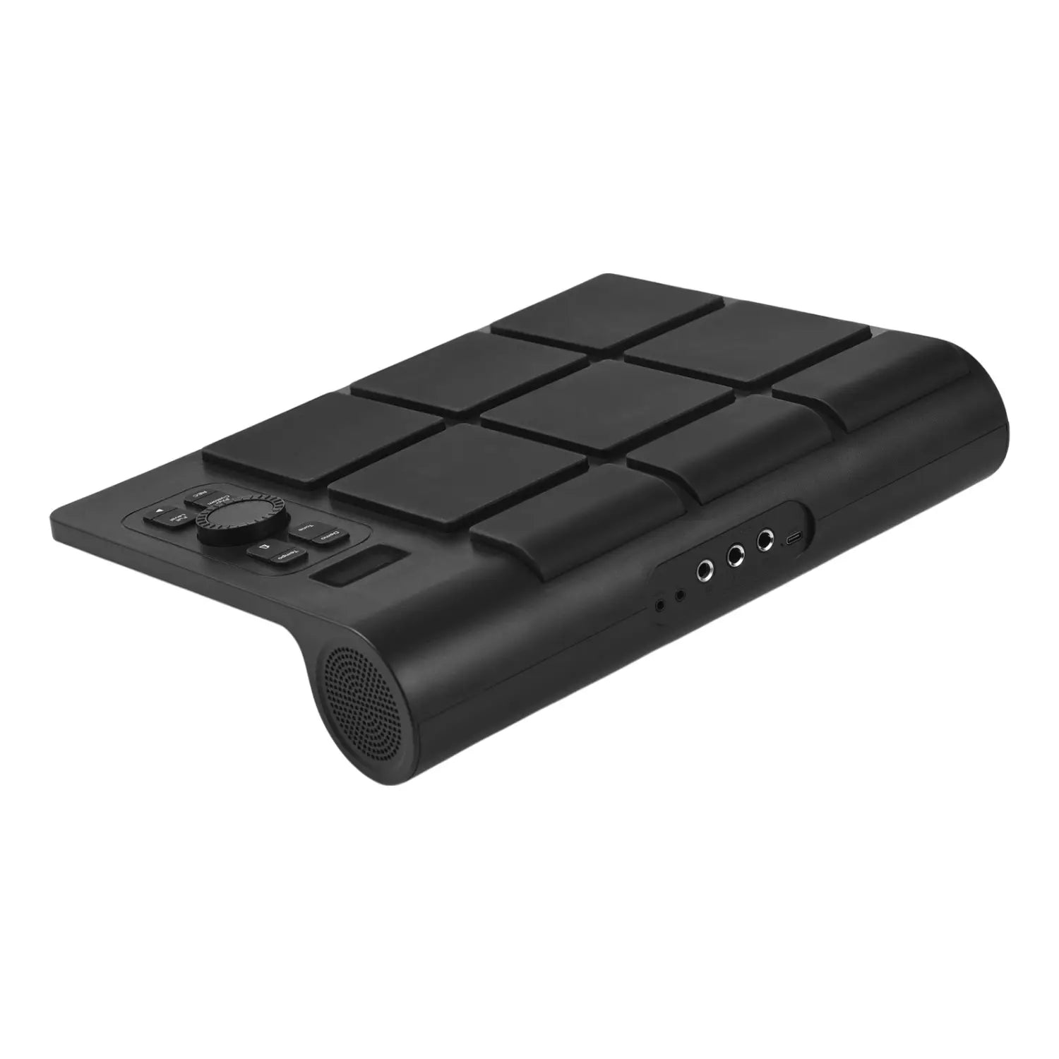 Electronic Tabletop Drum Set with 2 Speaker 9 Pads Color Lighting Supports BT MIDI Various Audio Connection LCD Display Adjustab