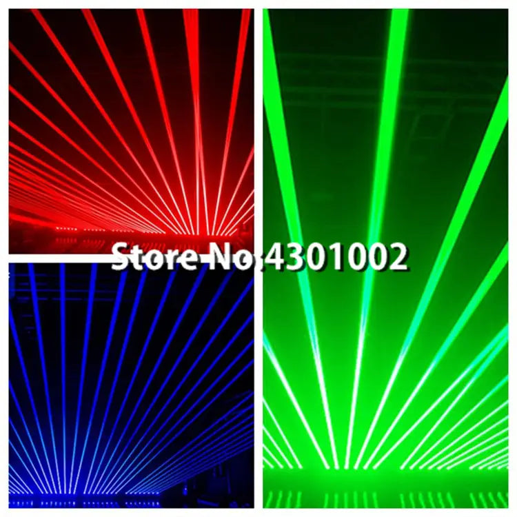 DJ Laser Projector 6X500mw RGB Bar Light 6 Eyes Beam Lasers DMX Control Moving Head Lights Disco Wedding Party Stage Lighting