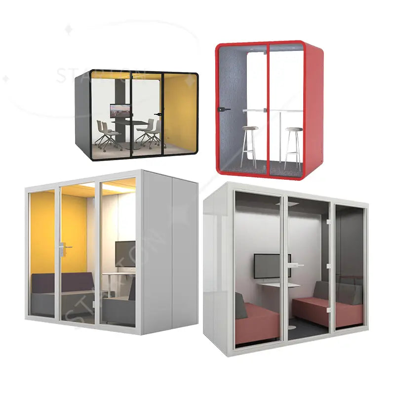 Modern Office Furniture Home Pod Portable Studio Work Sound Proof Mobile Soundproof Single Person Office Pods
