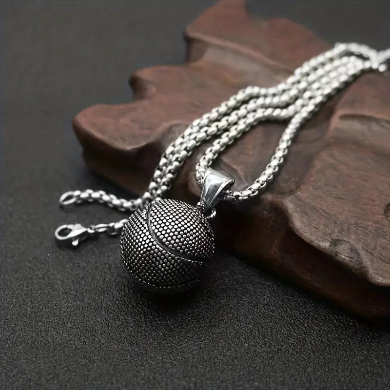Basketball pendant hip hop personality street sports style pendant jewelry