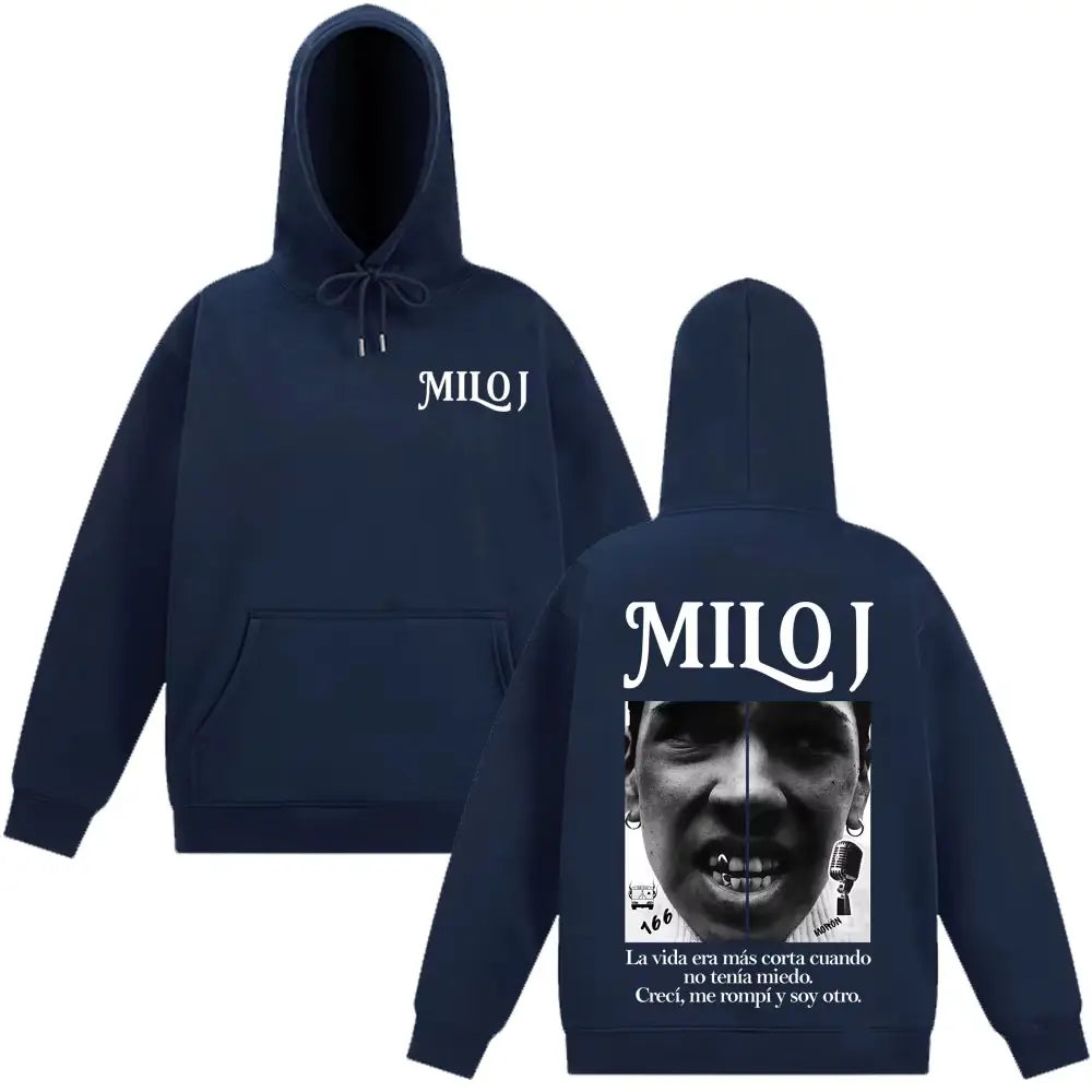 Rapper Milo J Vintage Graphic Hoodie Men’s Women Fashion Hip-hop Pullovers Long-sleeved Casual Harajuku High Quality Sweatshirts