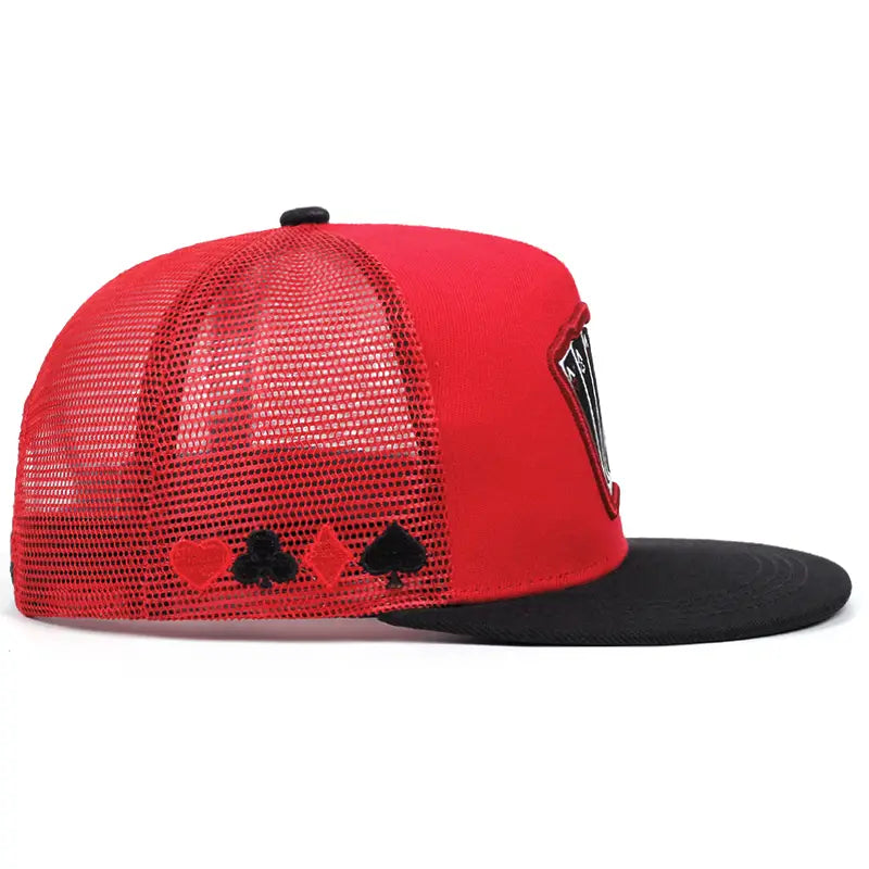 2024 New Fashion Hip Hop Cap Men Women Adjustable Playing Card Embroidered Baseball Caps Outdoor Sun Hat Unisex Snapback Hats