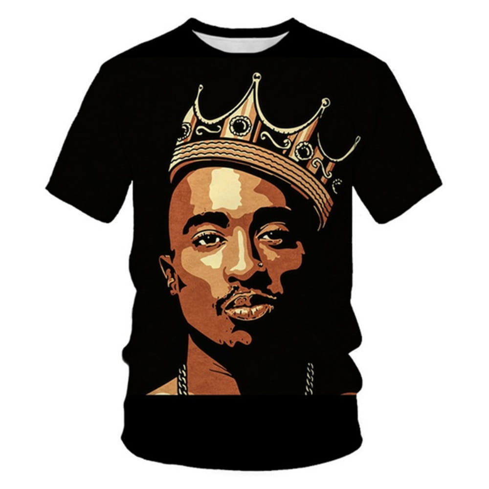 New T-Shirt Harajuku Men T-Shirt Fashion 2pac Graphic T Shirts Hip Hop Men’s T-Shirts Summer Tops T-Shirts Man Designer Clothes