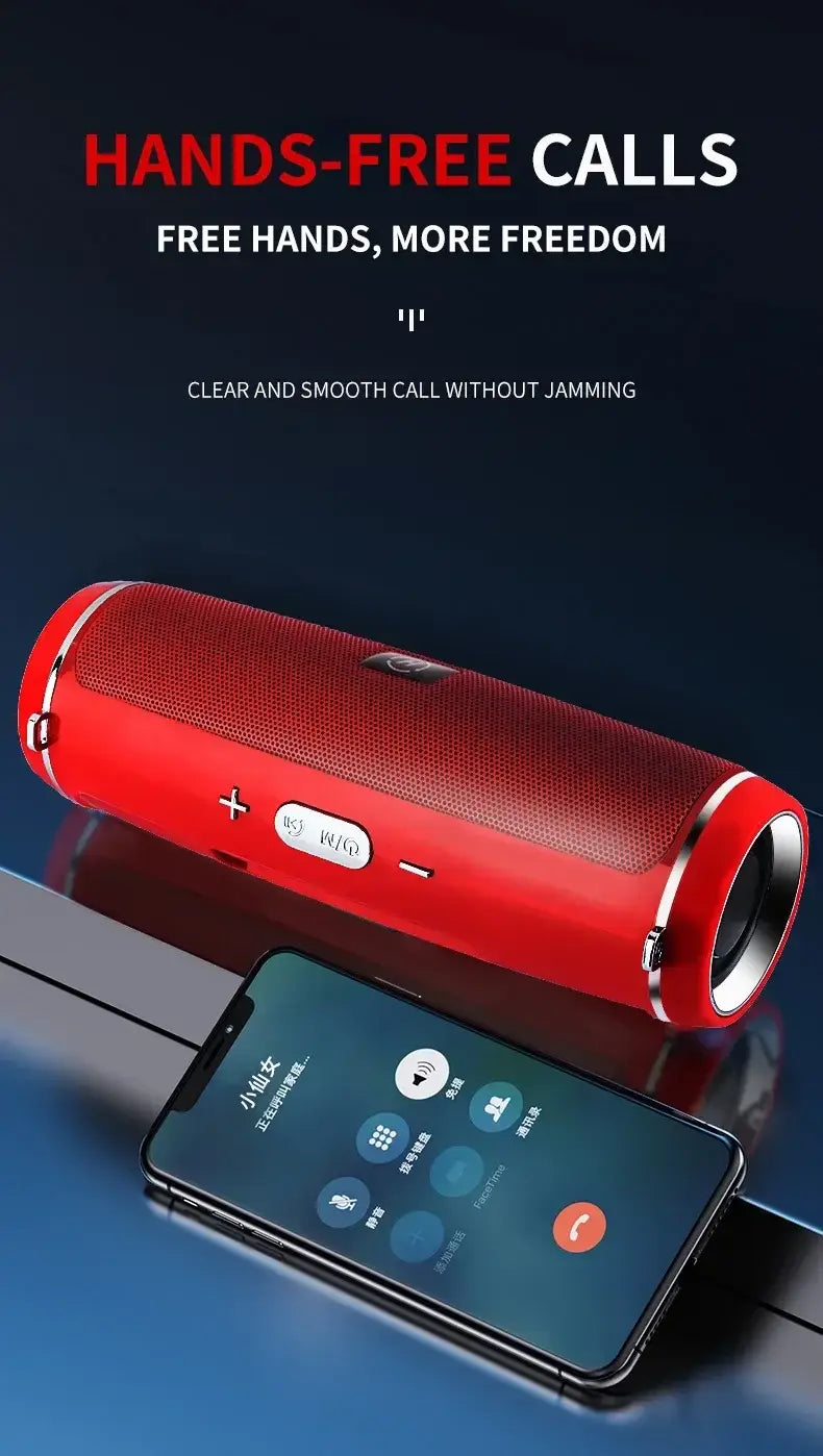 Portable outdoor stereo subwoofer 200W high-power MINI 2 wireless Bluetooth speaker supports TWS/FM/Voice Prom 3D surround sound