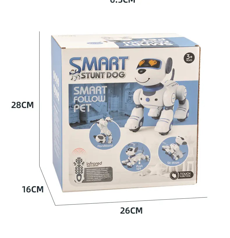 Intelligent Remote Control Robot Dog Electronic Stunt Voice Command Programmable Touch-sense Music Song Children’s Toys for Boys