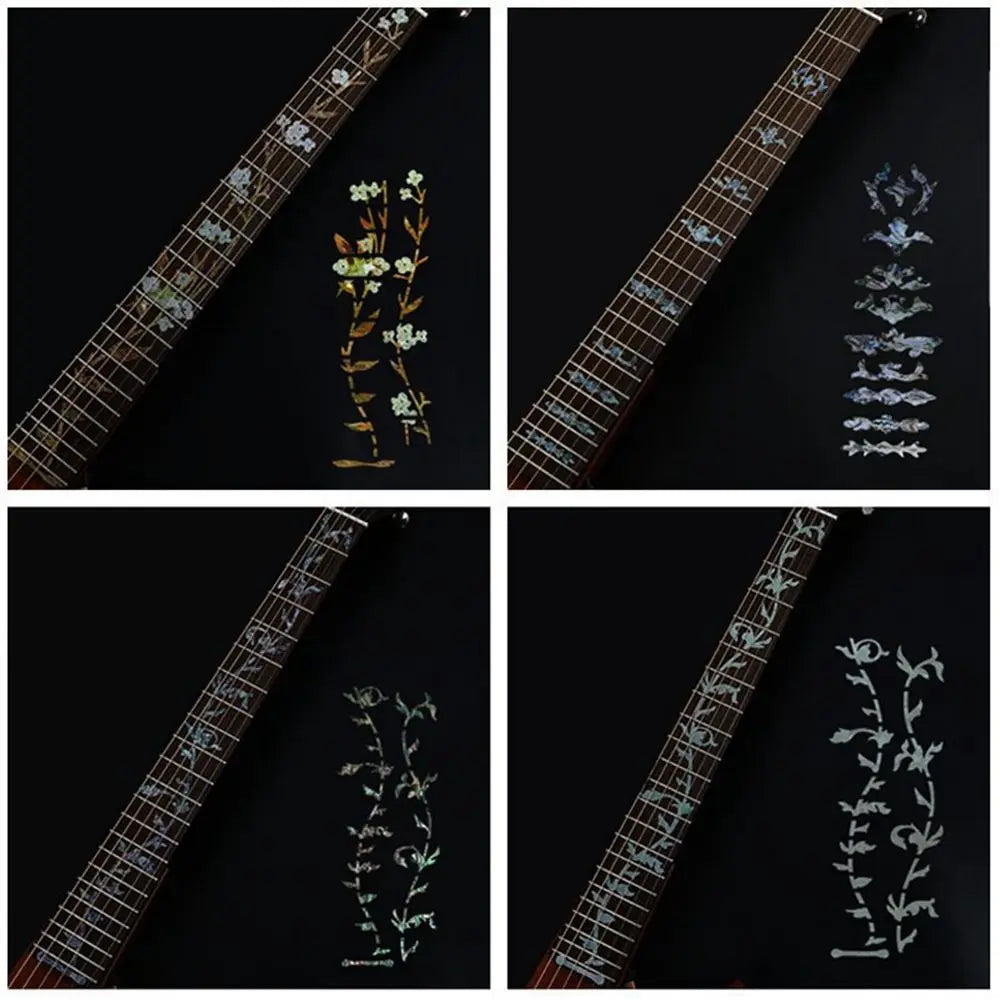 Instrument Decorations Electric Guitar Parts Ultra Thin Stickers Cross Inlay Decals Fretboard Sticker Guitarra Accessories