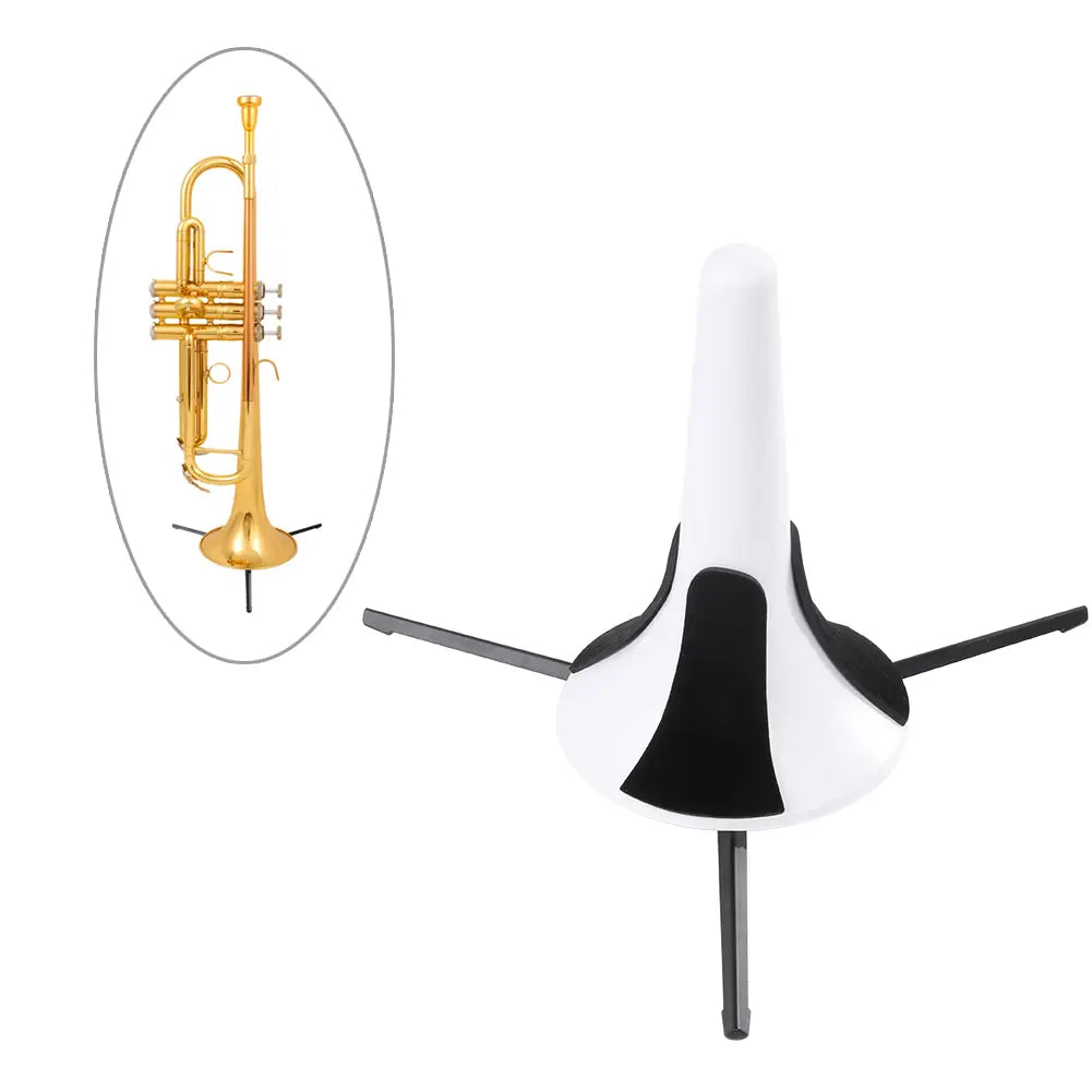 New Trumpet Stand Portable Trumpet Holder Foldable Tripod Metal Brass Leg Musical Instrument Holder Wind Instrument Accessories