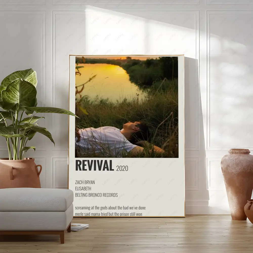 Hip Hop Rapper Music Album Zach Bryan Poster Wall art print art suitable for living room bedroom bar parlor home decoration gift