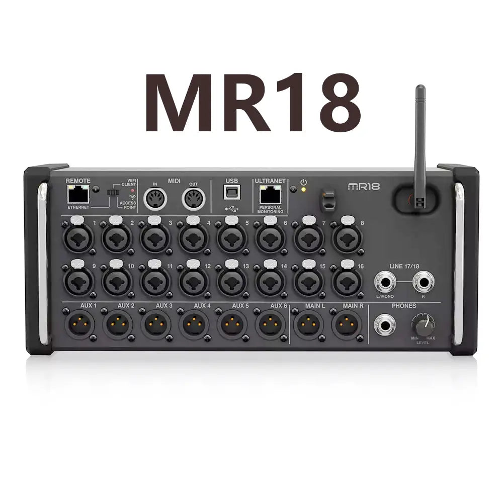 Paulkitson Mr18 Rack Mounted Digital Mixer Studio Recording Console Suitable For Ipad/Android Tablets With Midas Preamplifier